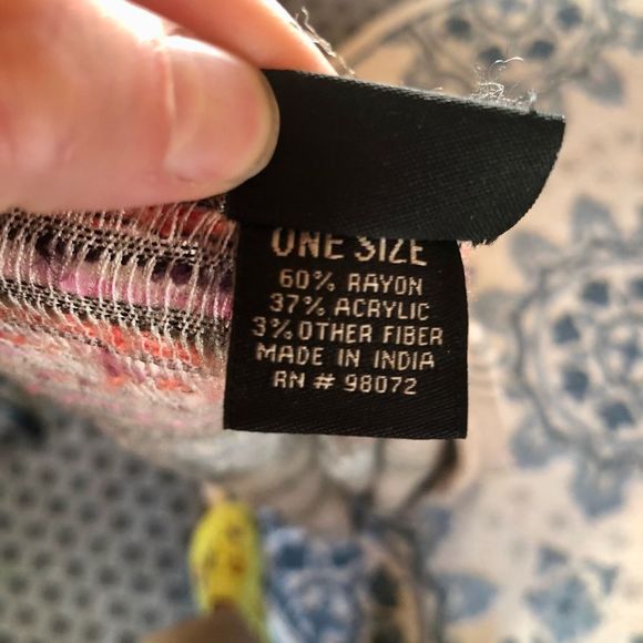 Textured Stripe Ruana Wrap - Picture 7 of 8